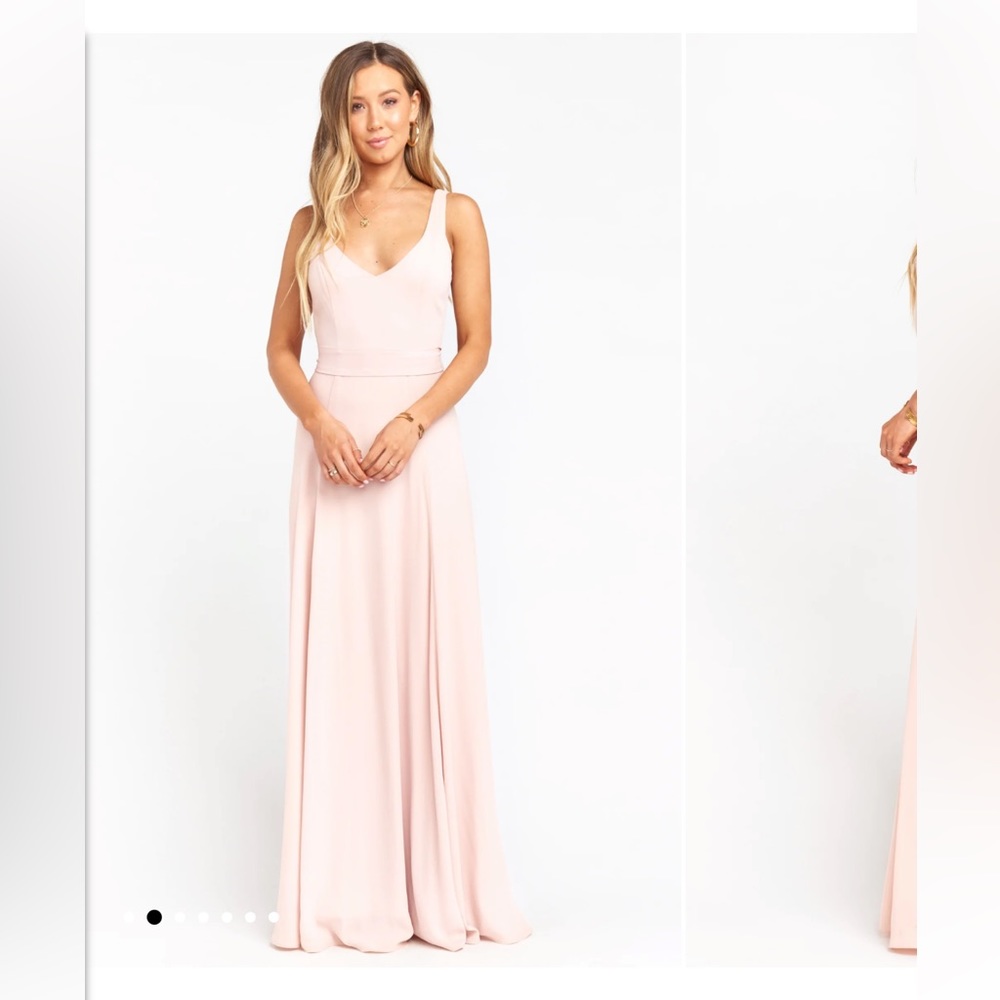 Show Me Your Mumu Jenn Dress. Dusty Blush Crisp.